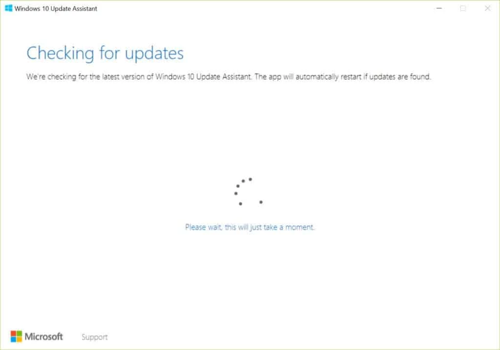 Windows 10 Update Assistant — captura de tela 2
